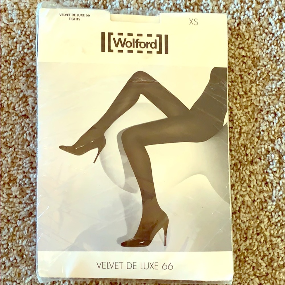 Wolford Velvet De Luxe 66 Black XS Tights